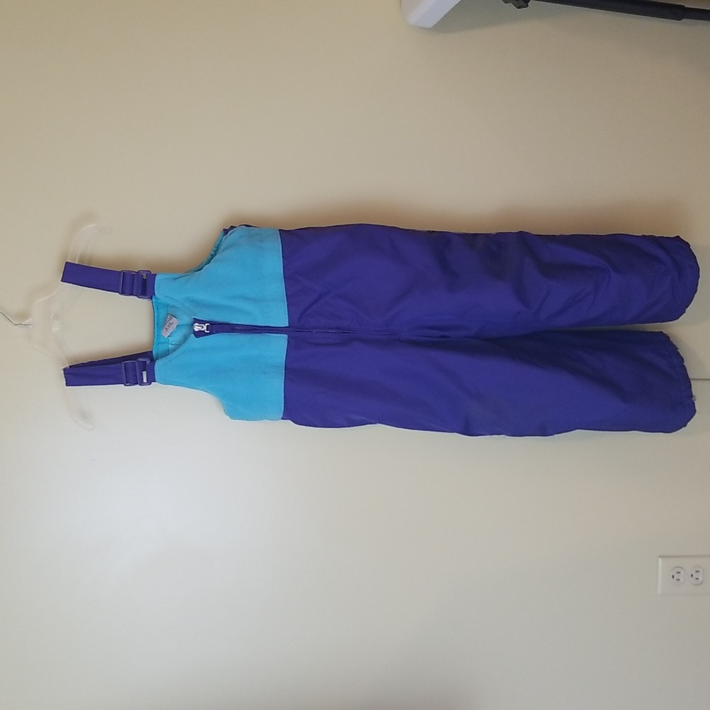 ZeroXPosur Girls Snowpants Green Top and Purple Botton Size 5/6